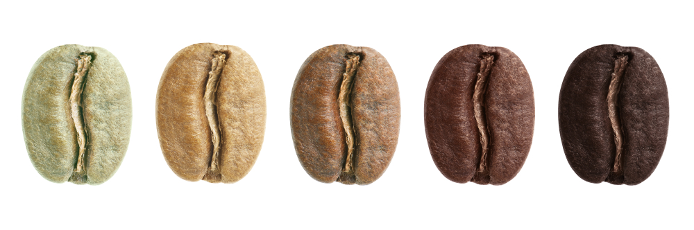 A,collage,of,coffee,beans,showing,various,stages,of,roasting A,collage,of,coffee,beans,showing,various,stages,of,roasting