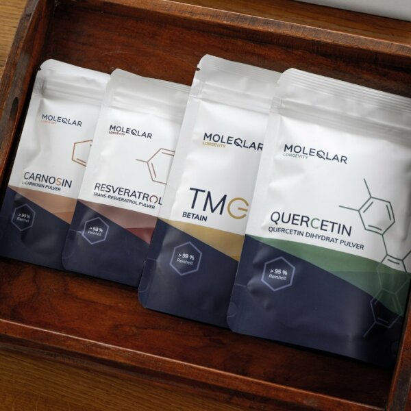 Longevity Bundle Powder Carnosin Resveratrol Quercetin Betain