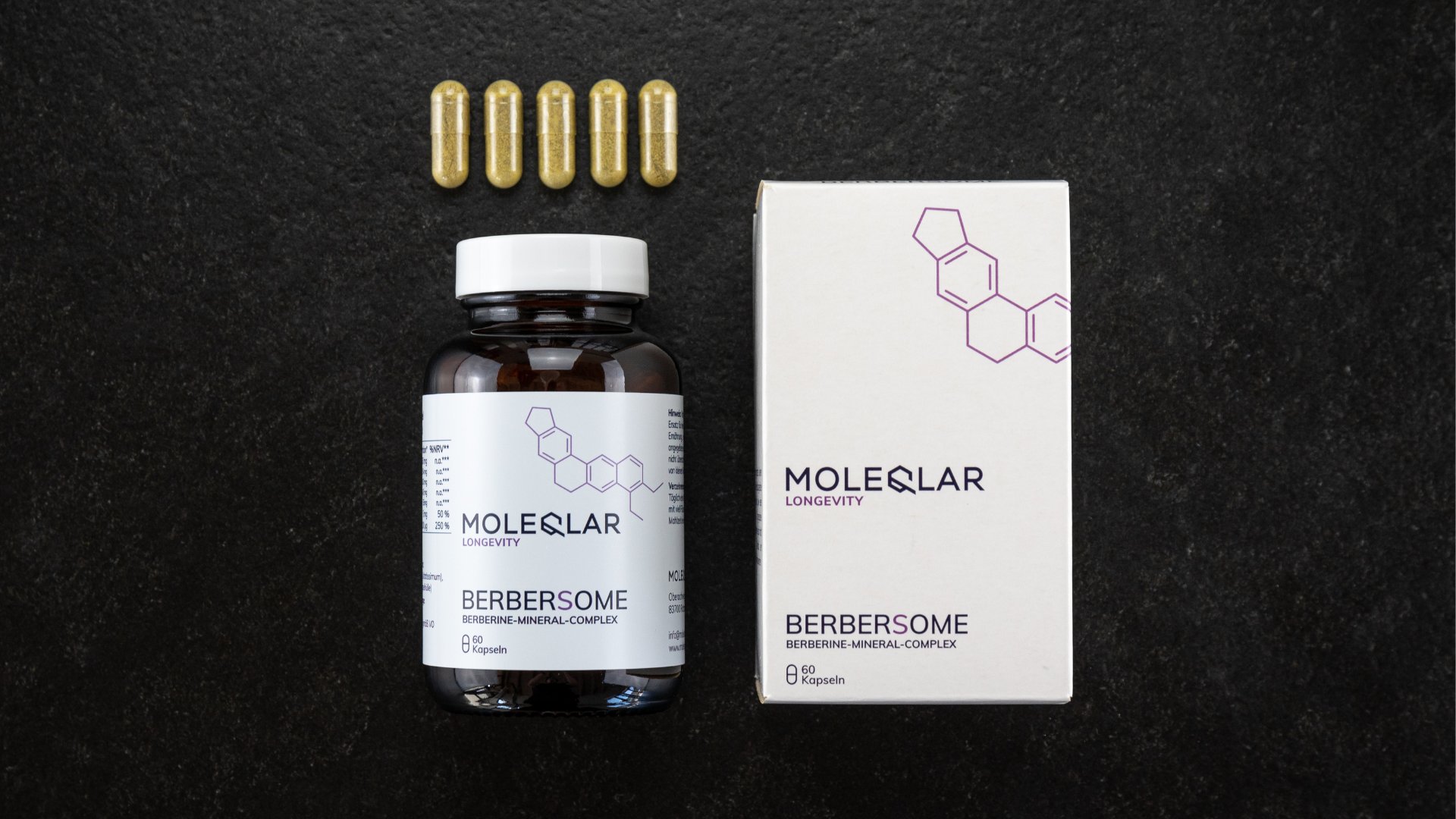 Berbersome (Berberin-Mineral-Komplex) mit Chrom und Zink Berbersome Berberin Kapseln Zink Chrom Komplex