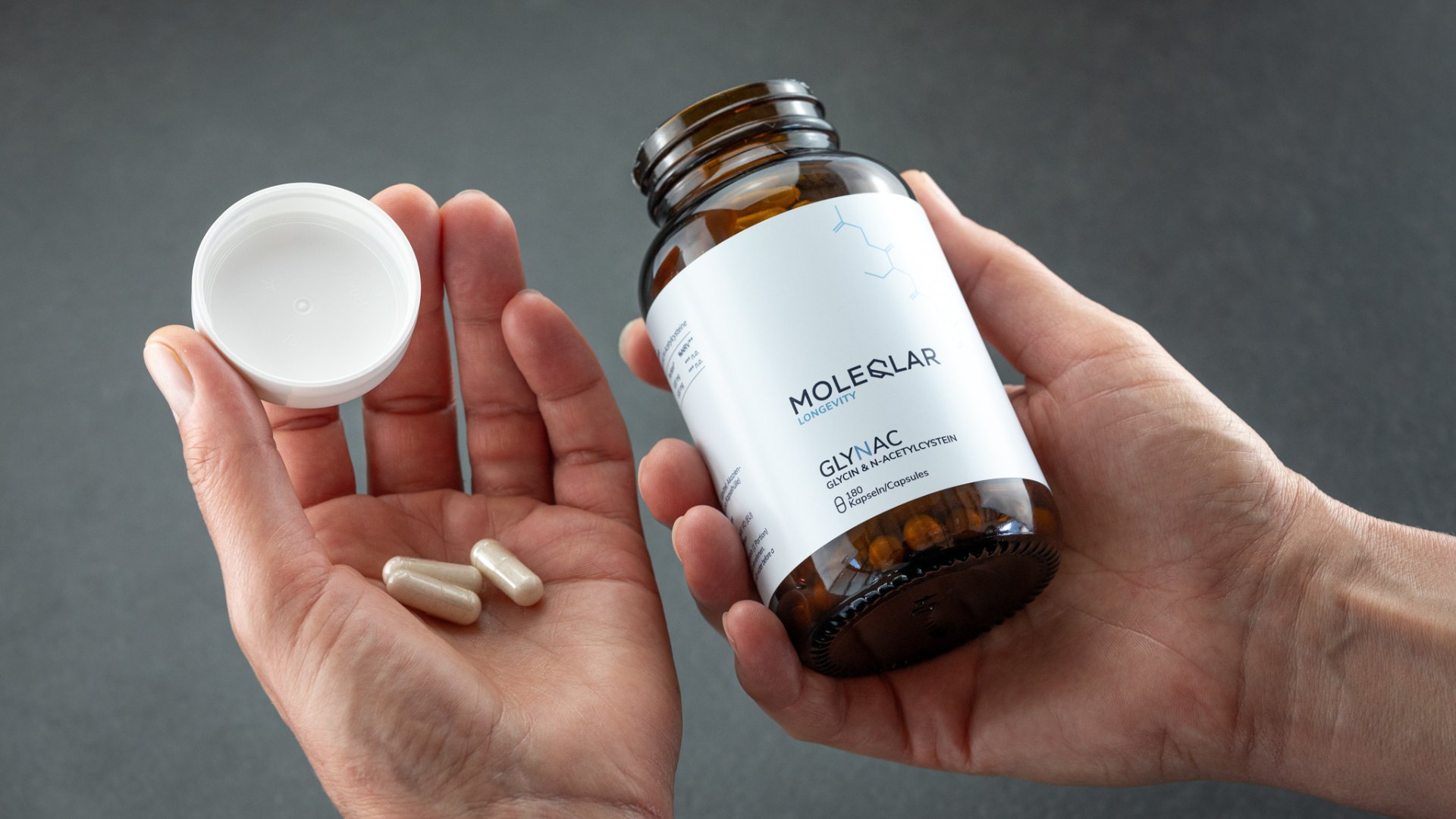 Glynac Glycin N Acetyl Cystein Caps Produktseite