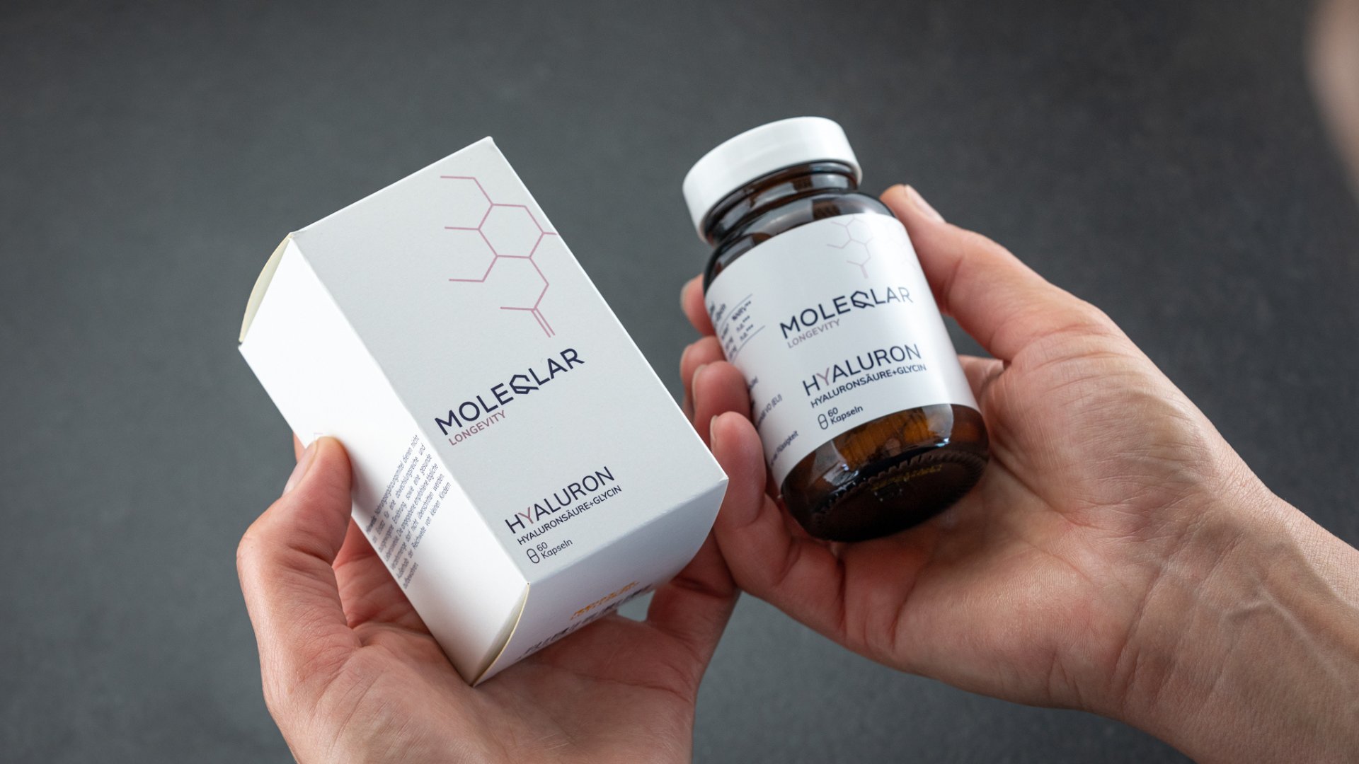 Hyaluron Glycin Kapseln Komplex Moleqlar