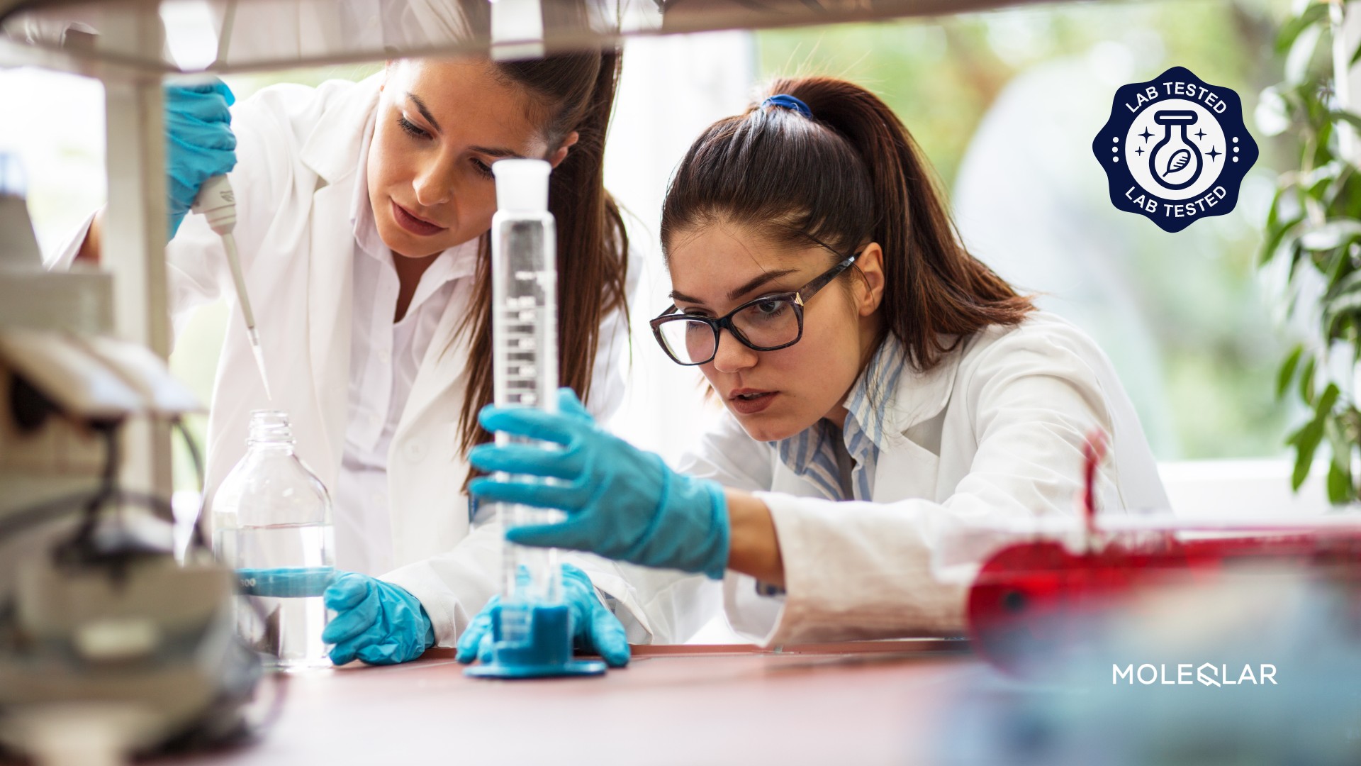 Qualitätssicherung Labortest Reinheit Labor Moleqlar