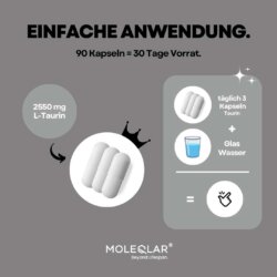 Taurin Kapseln Produktbild Mockup Moleqlar 2